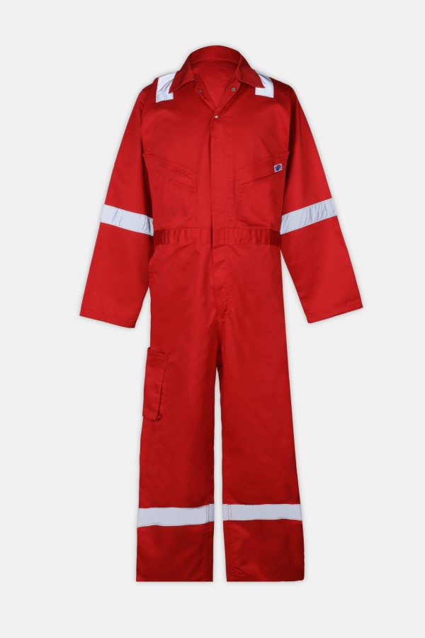 100% cotton 240 GSM Coverall with Reflective - 1Q